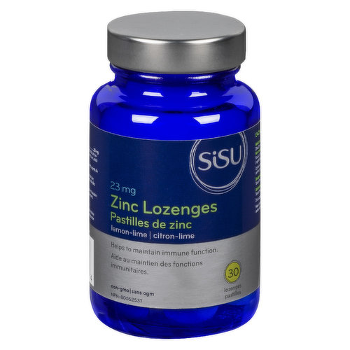 Sisu - Zinc Lozenges 23mg Lemon Lime