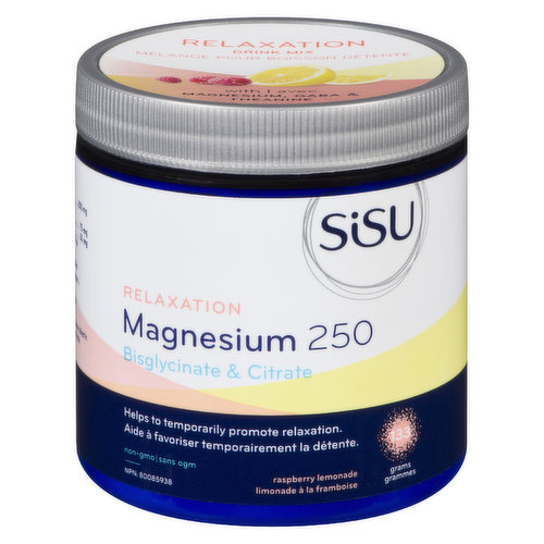 Sisu - Magnesium 250 Relaxation Blend Raspberry Lemon