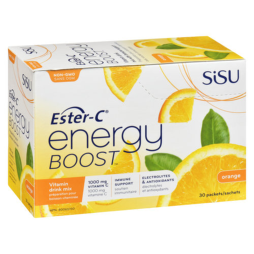 Sisu - Ester-C Energy Boost Natural Orange -To Go
