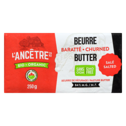 Lancetre - Butter Salted Organic 84% M.F.