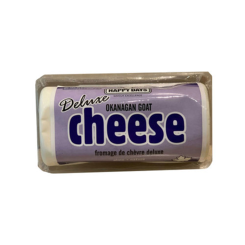 <em>Dietary Terms:</em><br>Gluten Free, Nut Free, Wheat Free, Product of Canada, Free Range, Vegetarian, Peanut Free, Tree Nut Free, Soy Free<br>Soft Unripened Okanagan Goat Cheese. All natural, no hormones, antibiotics, or additives. Made with 100 % Canadian Goat milk