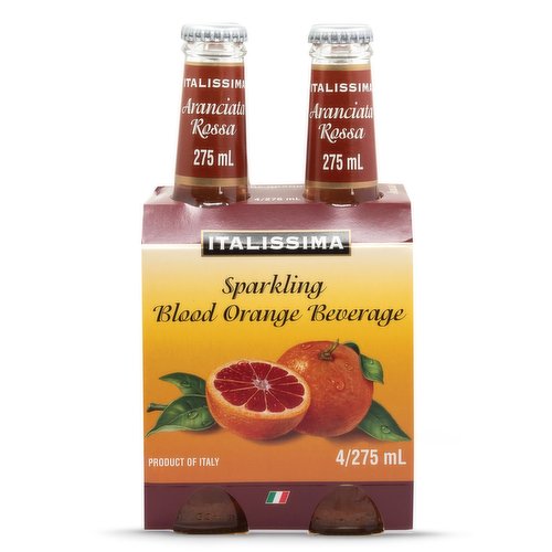 This 100% natural, premium drink made from a unique blend of sun-ripened oranges and blood oranges from Italy.