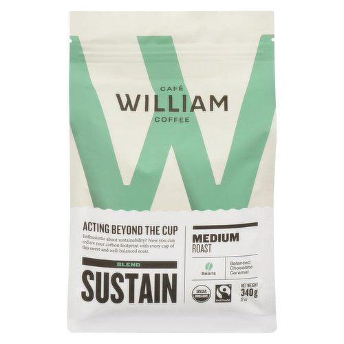 Cafe William - Medium Roast Beans Sustain