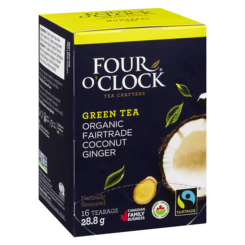 Four O' Clock - Organic Cocont Ginger Green Tea