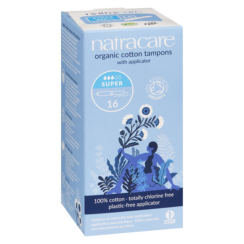 Natracare - Tampons Cotton Super with Applicator