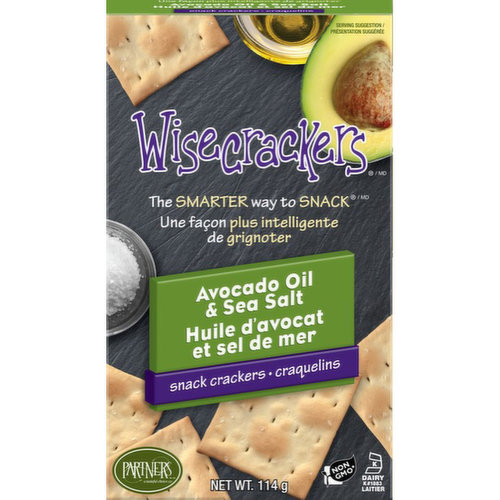 Wisecrackers. The smarter way to snack.