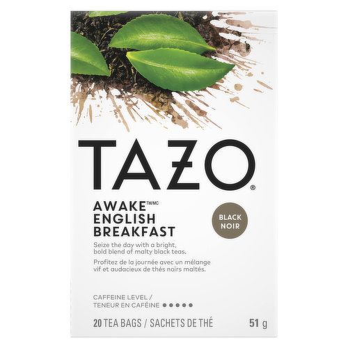 tSeize the day with a bright bold blend of malty black teas. 20 tea bags