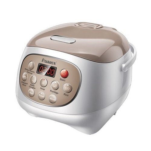 Hannex RCTJ300S Ceramice Rice Cooker, 3 L, White