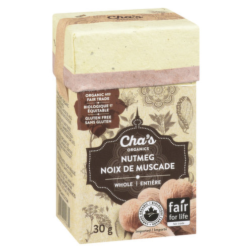 Cha's Organic - Nutmeg - Whole