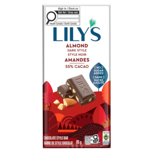 Lilys - Almond Dark Choc Style Bar