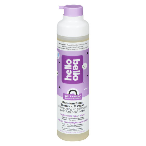 Hello Bello - Premium Shampoo & Body Wash - Calming Soft Lavender