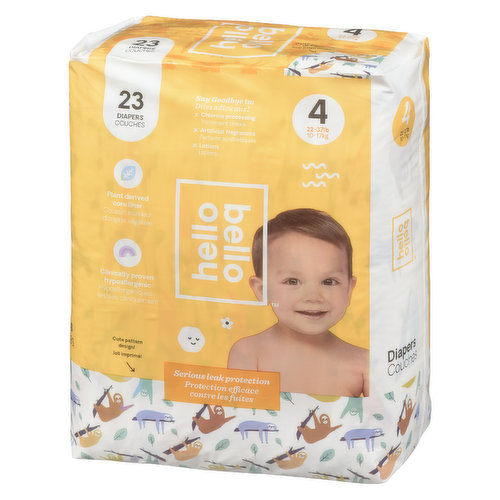 Daytime diapers, fits 22 - 37lbs.Plant derived core liner, clinically proven hypoallergenic. Made without:chlorine processing, artificial fragrance, lotions, latex, TBT, DBT, MBT.