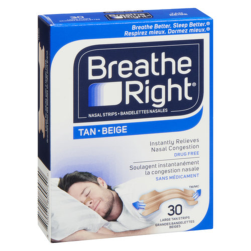 BREATHE RIGHT EXTRA STRENGTH NASAL STRIPS (Clear) 72 Strips by Breathe Right  - BIOVEA USA