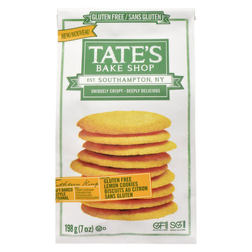 Tate's Bake Shop - Cookies Lemon Gluten Free