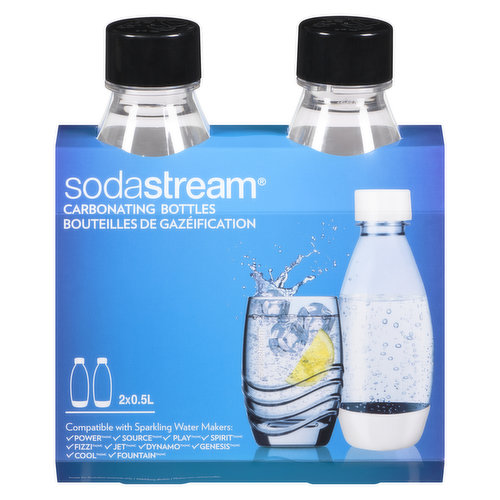 Sodastream - Carbonating Bottles - Black