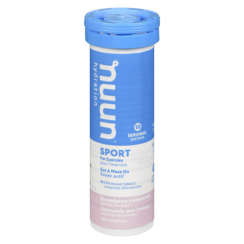 Nuun - Vitamin Water Tablet - Sport Strawberry Lemonade