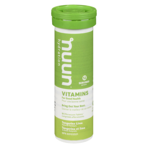 Nuun - Vitamin Water Tablet - Hydration Tangerine Lime