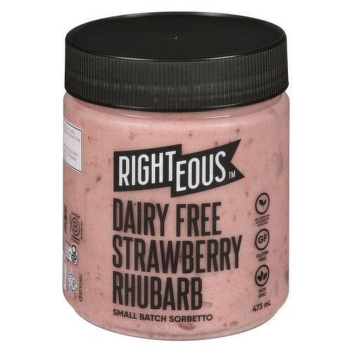 RIGHTEOUS - Strawberry Rhubarb Sorbetto