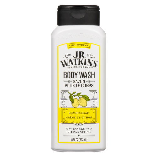 J.R. Watkins - Body Wash - Lemon Cream