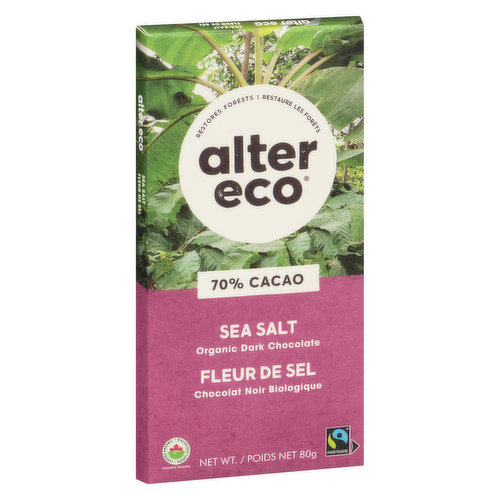 Alter Eco - Dark Organic Chocolate Sea Salt