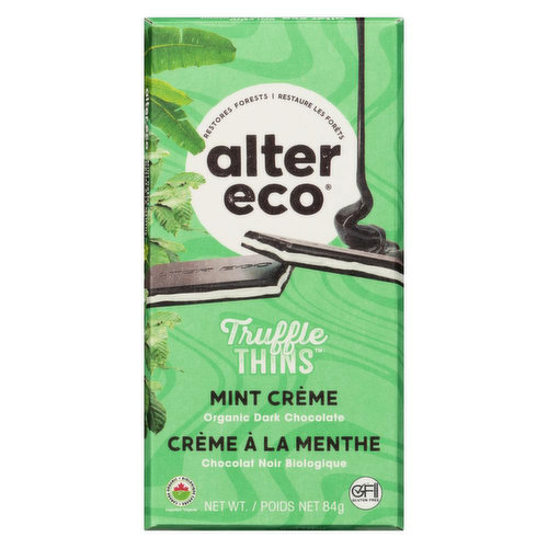 Alter Eco - Truffle Thins Dark Chocolate Mint Organic