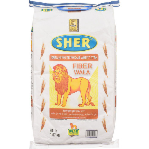 Sher - Sher Fibr Wala White W/W Atta Flour