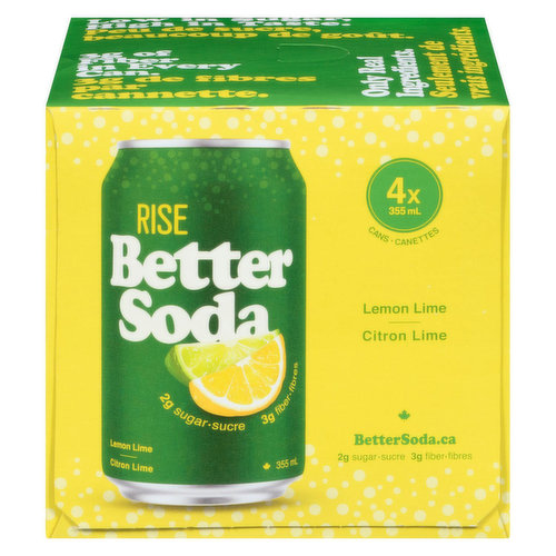 Rise Better Soda - Lemon Lime