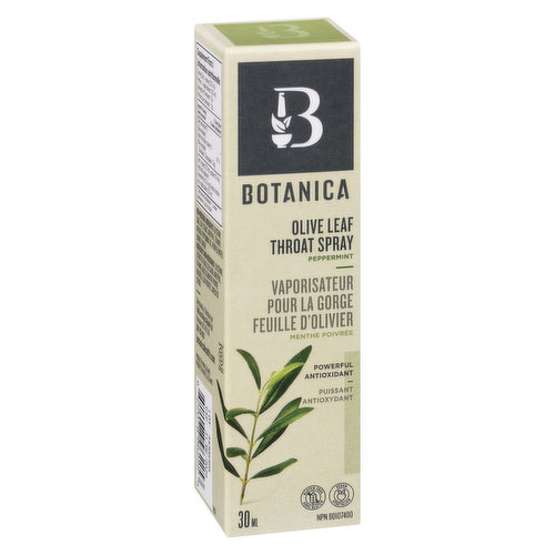 Botanica - Olive Leaf Throat Spray Peppermint