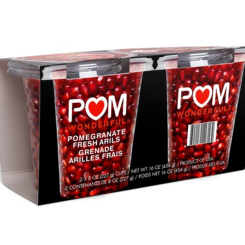 POM POMS Ready-to-Eat Pomegranate Arils, 4.3 oz. (Single Serve)