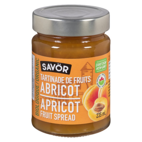 Savor - Apricot Fruit Spread Organic