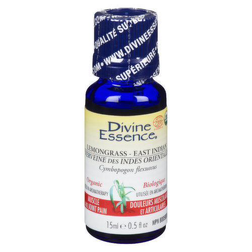 Divine Essence - Essential Oil East Indian Lemongrass