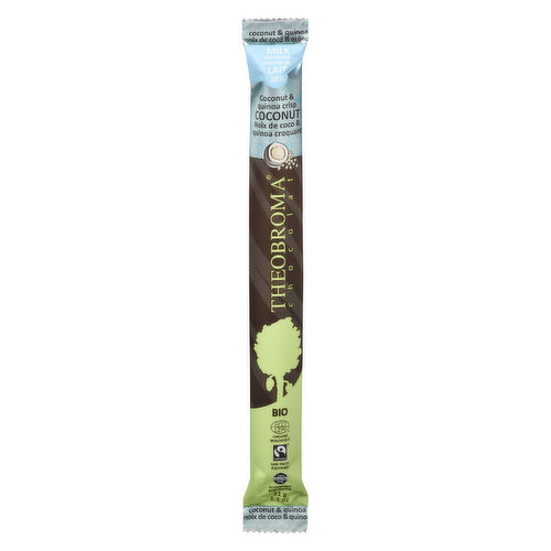 Theobroma - Milk Chocolate with Coconut and Quinoa Baton