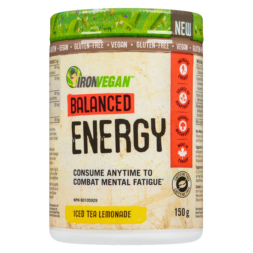 Iron Vegan - Balanced Energy Iced Tea