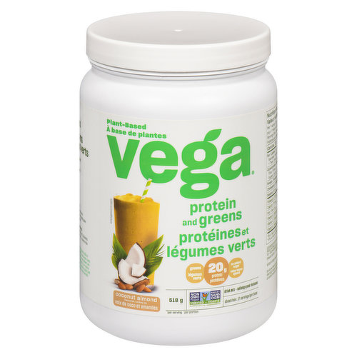 Made with real, plant-based food ingredients, Vega Protein & Greens is more than just a protein shake. Source of Antioxidant Vitamin C & Vitamin A which contributes to the normal function of the immune system.