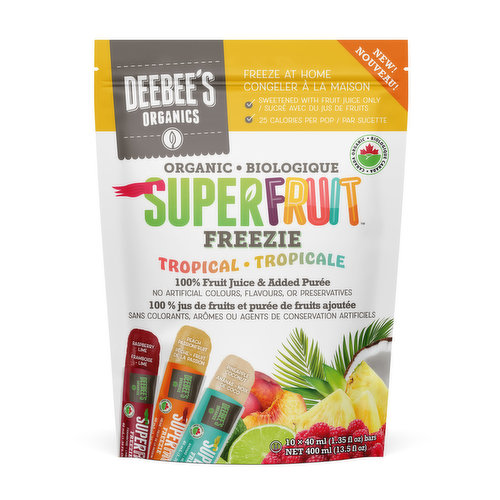 Deebees - Superfruit Freezie Tropical Organic