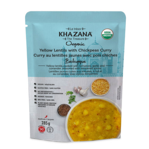 Khazana - Curry Yellow Lentils Chickpea Organic