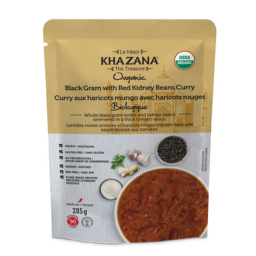 Khazana - Curry Black Gram Red Kidney Beans Organic