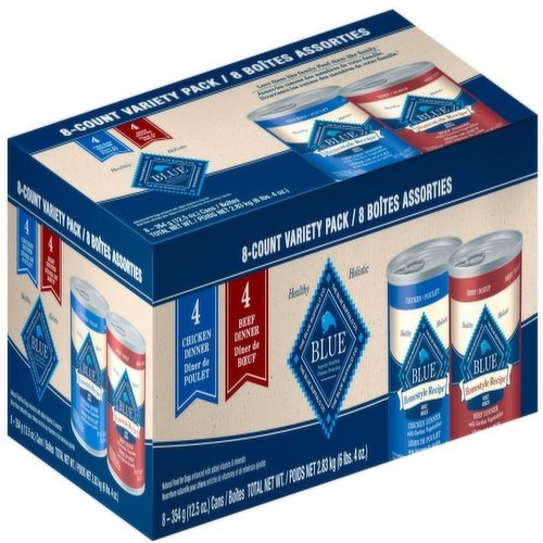 Blue Buffalo - Wet Dog Food, Homestyle Recipe Variety Pack