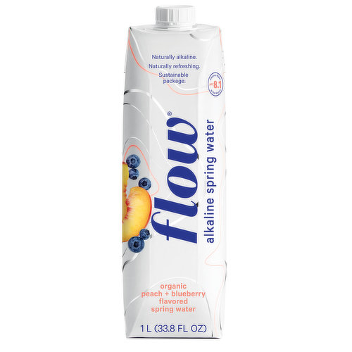 Flow Water - Alkaline Spring Water Peach & Blueberry