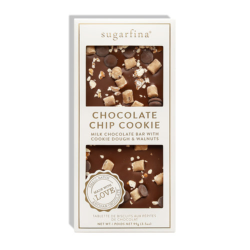 Sugarfina - Milk Chocolate Chip Cookie Chocolate Bar