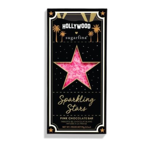 Sugarfina - Hollywood Sparkling Stars Pink Chocolate Bar