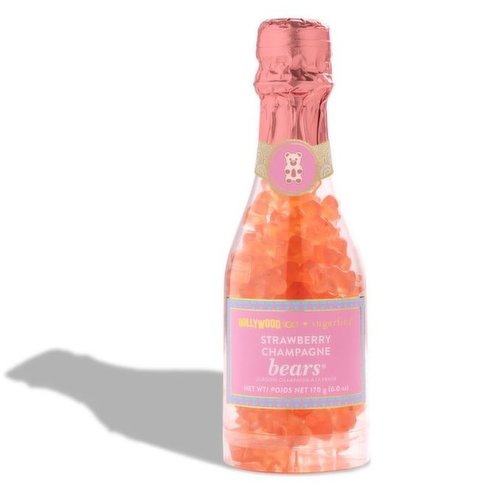 Sugarfina - Hollywood Strawberry Champagne Bears Celebration Bottle