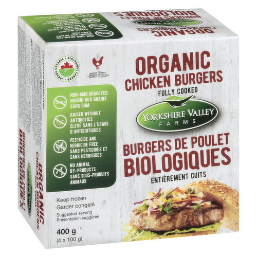 Yorkshire Valley Farms - Chicken Burger Organic