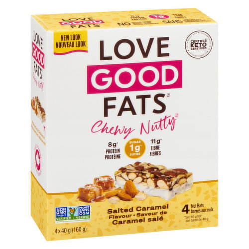 Love Good Fats - Chewy Nutty Bar Salted Caramel