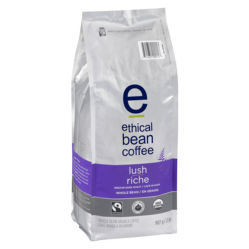 Ethical Bean - Whole Bean Lush Medium Dark Roast