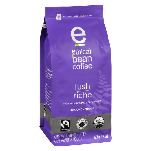 Ethical Bean - Medium Dark Roast Ground Coffee