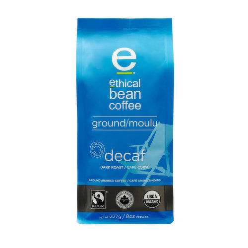 Ethical Bean - Ground Decaf Dark Roast