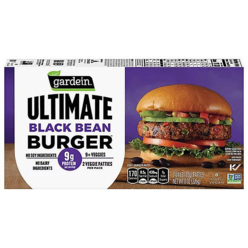 Gardein - Burger Patties Black Bean Plant Based 2 Pack