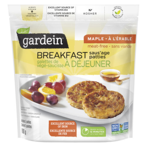 Gardein - Breakfast Saus'age Patties Maple