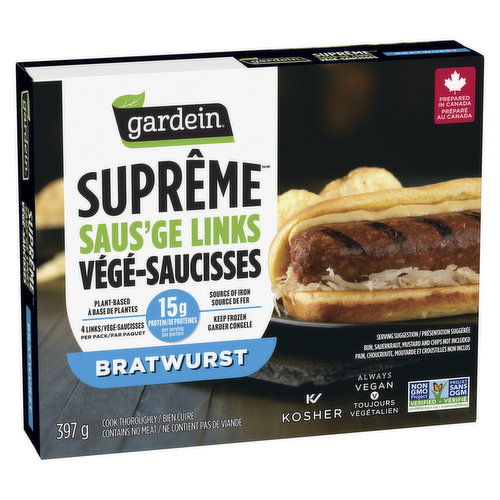 Gardein - Bratwurst Plant-Based Saus'ge